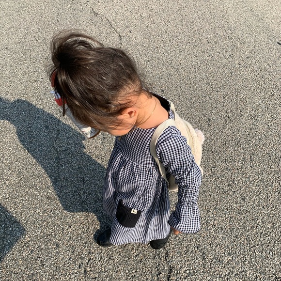 Reversible Organic Toddler Turtledove London Dress 3 - Picture 5 of 9